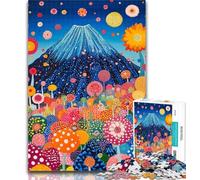 Jigsaw Puzzles for Adults 1000 Pieces Mount Fuji, Japan 1000 Piece Jigsaw,Fun Games Every Piece Is Unique - Challenging Family Fun Game 50x75cm