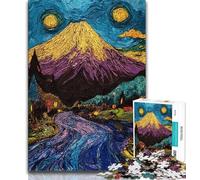 Jigsaw Puzzles for Adults 1000 Pieces Mount Fuji, Stress Reliever Staycation Kill Time,gifts for Friends And Family for for Age 14 38x26cm