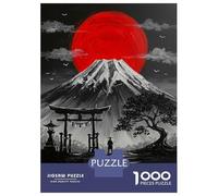 Jigsaw Puzzles for Adults 1000 Pieces Mount Fuji, Torii Gate, And Samurai Adult Jigsaw Puzzle Toy Wall Decor Difficult Hard Gifts for Friends And Family 70x50cm/1000pcs