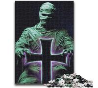 Jigsaw Puzzles for Adults 1000 Pieces Mummy Cross Help The Brain Exercise Addictive Toys to Cultivate Patience A Work of Art 38x26cm