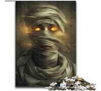 Jigsaw Puzzles for Adults 1000 Pieces Mummy Zombie Stress Reliever Difficult Challenge with Matching Poster And Trivia Sheet 26x38cm