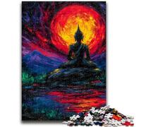 Jigsaw Puzzles for Adults 1000 Pieces Mysterious Buddha Statue Educational Games Home Decoration Artists Collection, Fine Art 26X38CM
