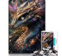 Jigsaw Puzzles for Adults 1000 Pieces Mysterious Flying Dragon,Challenging Game And Family Play Educational Game for Birthday,Chrismas 38x26cm