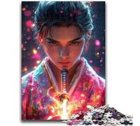Jigsaw Puzzles for Adults 1000 Pieces Mysterious Ninja Samurai Educational Games DIY Toys for Is Ideal As A Gift for The Whole Family 38x26cm