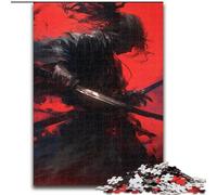 Jigsaw Puzzles for Adults 1000 Pieces Mysterious Ninja Samurai, Family Game Stress Reliever Difficult Challenge A Work of Art for Ages 14+ (Size 50x75cm)