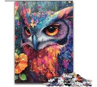 Jigsaw Puzzles for Adults 1000 Pieces Mysterious Owl, Toys Educational Games Stress Relieving Unique Home Decor And Gifts (Size 50x75cm)