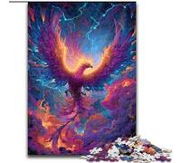 Jigsaw Puzzles for Adults 1000 Pieces Mysterious Phoenix, Family Game Stress Reliever Difficult Challenge A Work of Art for Ages 14+ (Size 50x75cm)