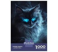 Jigsaw Puzzles for Adults 1000 Pieces Mystic Feline Glow Adult Jigsaw Hands-on Game Pattern Assembly Challenging To Complete 52x38cm/1000pcs