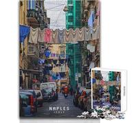 Jigsaw Puzzles for Adults 1000 Pieces Naples Educational Family Game Pattern Assembly Secret Santa Gifts Size 50x75cm