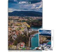 Jigsaw Puzzles for Adults 1000 Pieces Naples Educational Family Game Pattern Assembly Secret Santa Gifts Size 38x52cm
