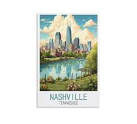 Jigsaw Puzzles for Adults 1000 Pieces，Nashville Tennessee Educational Game jigsaw puzzle Suitable for Decompression and Wall Decor 38x26cm
