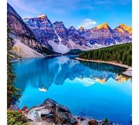 Jigsaw Puzzles for Adults 1000 Pieces,Natural Mountain Lake jigsaw Puzzle 26x26 inch Challenging puzzles,DIY Puzzles for Home Decoration,Family Puzzle Perfect for Game