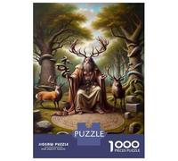 Jigsaw Puzzles for Adults 1000 Pieces Nature's Wisdom Forest Oracle Adult Jigsaw Puzzle Relax Games Difficult Hard Great Gift for Gaming 70x50cm/1000pcs