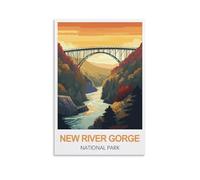 Jigsaw Puzzles for Adults 1000 Pieces，New River Gorge National Park Educational Game jigsaw puzzle Suitable for Decompression and Wall Decor 52x38cm