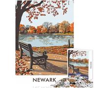 Jigsaw Puzzles for Adults 1000 Pieces Newark Park Autumn Scene Family Game Enhance Memory Toy Wall Decor Improving Love between Couples (38x26cm)