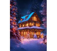 Jigsaw Puzzles For Adults 1000 Pieces Night Cabin, Challenging jigsaw puzzles 1000 pieces 30x20inch, Educational Game, Fun Activity for Home, for puzzle Lovers