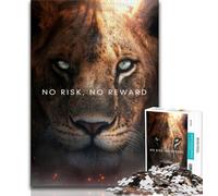 Jigsaw Puzzles for Adults 1000 Pieces No Risk No Reward Jigsaw,learning Educational for Is Ideal As A Gift for The Whole Family (size 38x26cm)