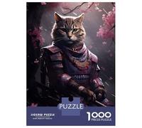 Jigsaw Puzzles for Adults 1000 Pieces Noble Japanese Cat Adult Jigsaw Hands-on Game Pattern Assembly Challenging To Complete 52x38cm/1000pcs