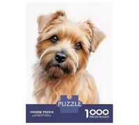 Jigsaw Puzzles for Adults 1000 Pieces Norfolk Terrier Dog Jigsaw Puzzle Relaxing Games Precision Cutting Unique Birthday And Xmas Gifts 38x26cm/1000pcs