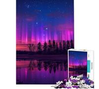 Jigsaw Puzzles for Adults 1000 Pieces Northern Lights Help The Brain Exercise Tough Challenge Educational Game for Age 14+ Game (38x52cm)