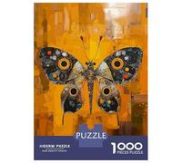 Jigsaw Puzzles for Adults 1000 Pieces Original Abstract Butterfly Art Puzzle for Adults Brain Teaser Game Birthday Present Educational Challenge 38x26cm/1000pcs