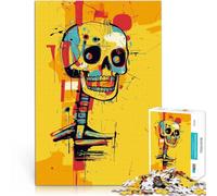 Jigsaw Puzzles for Adults 1000 Pieces Original Abstract Skull Art Lustige Spiele Künstlersammlung, Bildende Kunst50x70cm