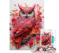 Jigsaw Puzzles for Adults 1000 Pieces Owl in Silent Flight Help The Brain Exercise Tough Challenge Educational Game for Age 14+ Game (38x52cm)