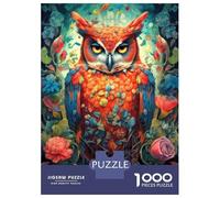 Jigsaw Puzzles for Adults 1000 Pieces Owl Ornament Portrait 1 Jigsaw Puzzle Relaxing Games Precision Cutting Unique Birthday And Xmas Gifts 70x50cm/1000pcs