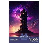 Jigsaw Puzzles for Adults 1000 Pieces Paint Lighthouse Puzzles for Adults Relaxing Games Presents for Women Challenging Game Gifts 38x26cm/1000pcs