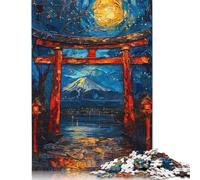 Jigsaw Puzzles for Adults 1000 Pieces Painting Torii Gate Jigsaw Puzzle Adult Woodenboard Puzzles Brain Teaser Puzzles For Adults And Teenagers 1000pcs (75x50cm)