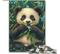 Jigsaw Puzzles for Adults 1000 Pieces Panda Eating Bamboo, for Age 14 Years And over Home Decor As A Gift for The Whole Family And Friends (Size 26x38cm)