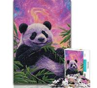 Jigsaw Puzzles for Adults 1000 Pieces Panda in Bamboo Forest,Educational Games Home Decoration Is Ideal As A Gift for The Whole Family (75x50cm)