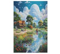 Jigsaw Puzzles for Adults 1000 Pieces Paradise Wooden Puzzle Relaxing Game Brain Teasers 78×53cm