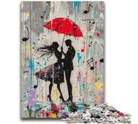 Jigsaw Puzzles for Adults 1000 Pieces Paris Dancer Graffiti Challenging Game Toys Deal As Gifts for The Whole Family for Ages 14+ 50x75cm