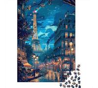 Jigsaw Puzzles for Adults 1000 Pieces Parisian Night Romance Jigsaw Puzzle Relaxing Games Difficult Hard Challenging To Complete 70x50cm/1000pcs