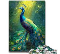 Jigsaw Puzzles for Adults 1000 Pieces Peacock Art Challenging Game Toys Deal As Gifts for The Whole Family for Ages 14+ 50x75cm