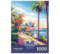Jigsaw Puzzles for Adults 1000 Pieces Perth, Australia Cityscape Puzzles for Adults Relaxing Games Presents for Women Challenging Game Gifts 38x26cm/1000pcs