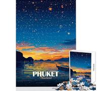 Jigsaw Puzzles for Adults 1000 Pieces Phuket Thailand Nightscape Educational Toy Birthday Gift Practical Game Challenging To Complete Size 50x75cm