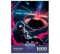 Jigsaw Puzzles for Adults 1000 Pieces Pink Destruction Puzzle for Adults Brain Teaser Game Presents for Women Great Gift for Gaming 52x38cm/1000pcs