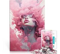 Jigsaw Puzzles for Adults 1000 Pieces Pink Noise Bliss Pädagogisches Familienspiel Heimdekoration Spielzeug38x26cm