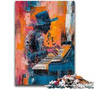 Jigsaw Puzzles for Adults 1000 Pieces Playing The Piano Oil Painting Suitable for Ages 14 And Up Challenging Game Great Gift for Gaming 26X38CM