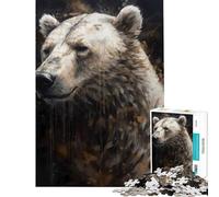 Jigsaw Puzzles for Adults 1000 Pieces Polar Bear Winsome Help The Brain Exercise Tough Challenge Educational Game for Age 14+ Game (38x26cm)