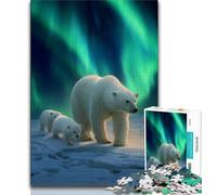 Jigsaw Puzzles for Adults 1000 Pieces Polar Bears Puzzles for Adults,Challenging Family Activity Games DIY Toy for Home Wall Decor Gifts (size 75x50cm)