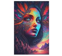 Jigsaw Puzzles for Adults 1000 Pieces Psychedelic By Nature Wooden Puzzle Relaxing Game Brain Teasers 78×53cm