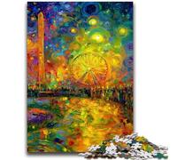 Jigsaw Puzzles for Adults 1000 Pieces Psychedelic Oil Painting Puzzles,Challenging Game Gifts for Is Ideal As A Gift for The Whole Family (75x50cm)