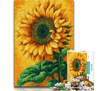 Jigsaw Puzzles for Adults 1000 Pieces Psychedelic Sunflower 1000 Pieces for Adults,Quiz Game for Is Ideal As A Gift for The Whole Family 26x38cm