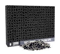 Jigsaw Puzzles for Adults 1000 Pieces, Pure Black Hell Jigsaw Puzzles 1000 Piece, High Difficulty Brain Challenge, Puzzle Gift for Adult Kids Puzzle Lovers