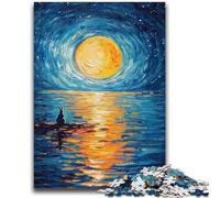 Jigsaw Puzzles for Adults 1000 Pieces Rabbit Under The Moon Puzzles for Teenagers,Challenging Game Gifts for Is Ideal As A Gift for The Whole Family (50x75cm)