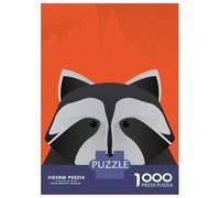 Jigsaw Puzzles for Adults 1000 Pieces Raccoon Portrait Jigsaw for Adults Family Game Staycation Kill Time Great Gift for Gaming 70x50cm/1000pcs