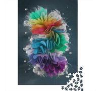 Jigsaw Puzzles for Adults 1000 Pieces Rainbow Balloons Explosion Jigsaw Puzzle Relaxing Games Difficult Hard Challenging To Complete 70x50cm/1000pcs